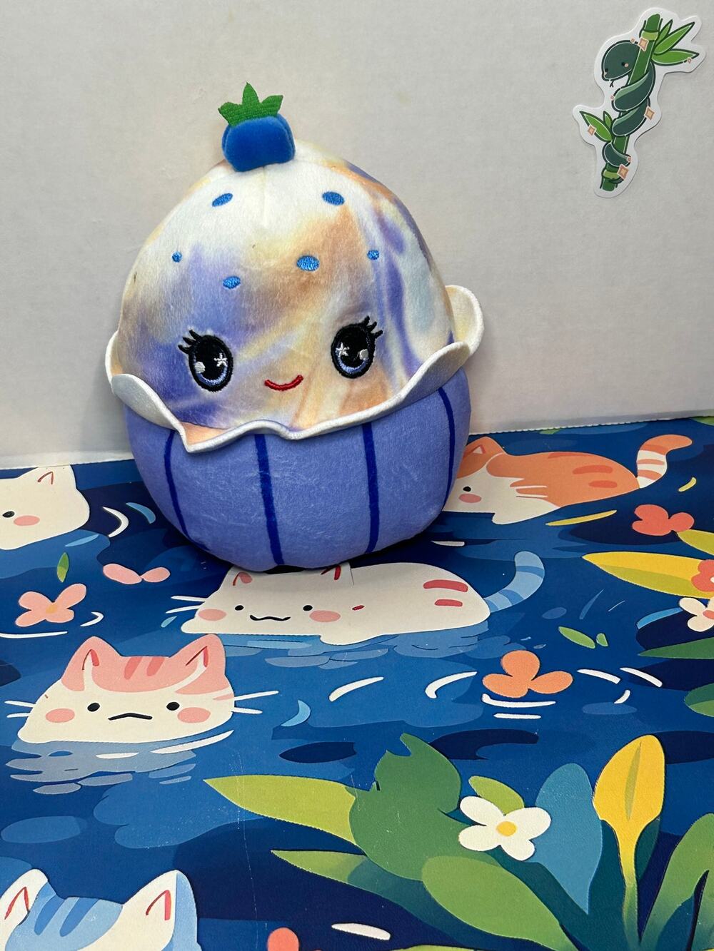 Squishmallow Blueberry Muffin 6” Cupcake Plush Toy Stuffed Animal